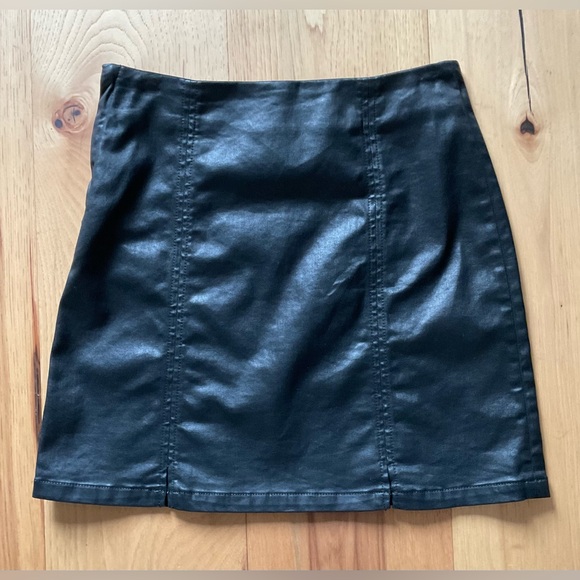 Ag Adriano Goldschmied Dresses & Skirts - AG “The Adeline” Black Leather Mini Skirt, Size 24